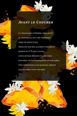 Maison Close Bougie De Massage - Avant Le Coucher - Fleur D'Ambre -Maison Close 560504 GHOST 2 FR