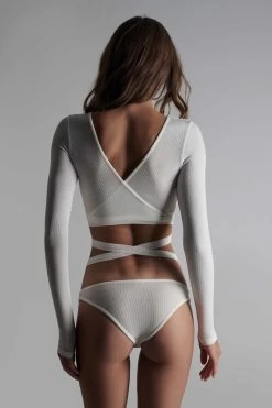 Maison Close Cache-Cœur Manches Longues - La Femme Amazone -Maison Close 561058 la femme amazone ivoire 0470