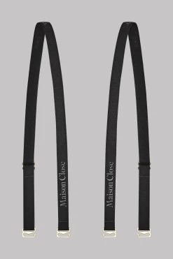Nouvelles versions -Maison Close Bretelles Soutien Gorge Signature Noir 560347 2