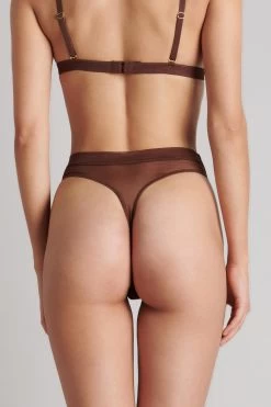 Maison Close String Taille Haute - Corps à Corps -Maison Close HW Thong CAC Choco 608711 3