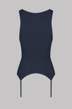 Maison Close Débardeur Avec Porte-jarretelles - La Femme Amazone -Maison Close Tank Top La Femme Amazone Grey 608877 4