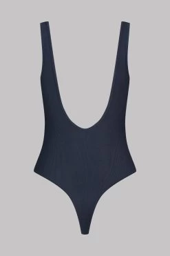 Maison Close Body Col V - La Femme Amazone -Maison Close Vneck Bodysuit La Femme Amazone Grey 608883 4