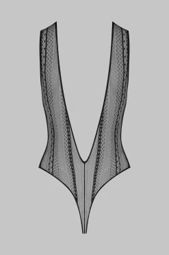 Maison Close Body String Col V - Sacré Cœur -Maison Close Vneck Bodysuit Sacre Coeur 560043 4